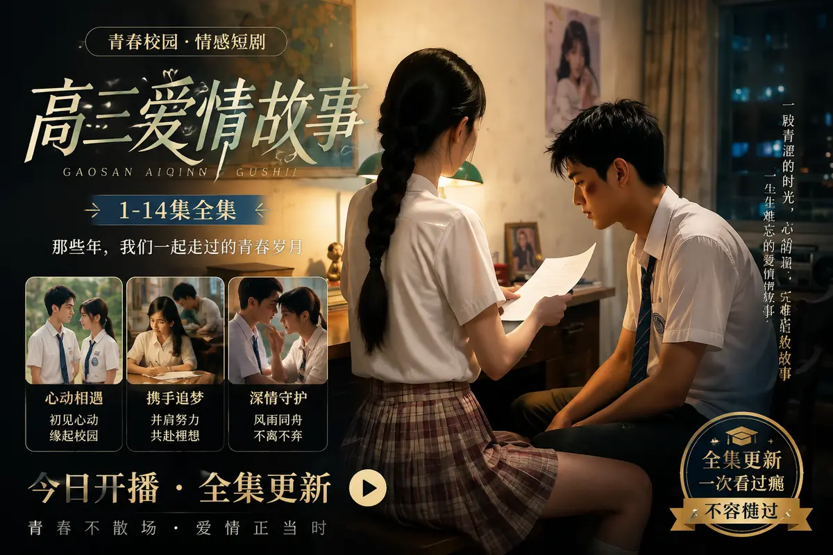黄果魔改AI短剧《高三爱情故事》全集在线观看 - 蓝光修复中字版 - 百度阿里云盘资源直链 - 高清零卡顿